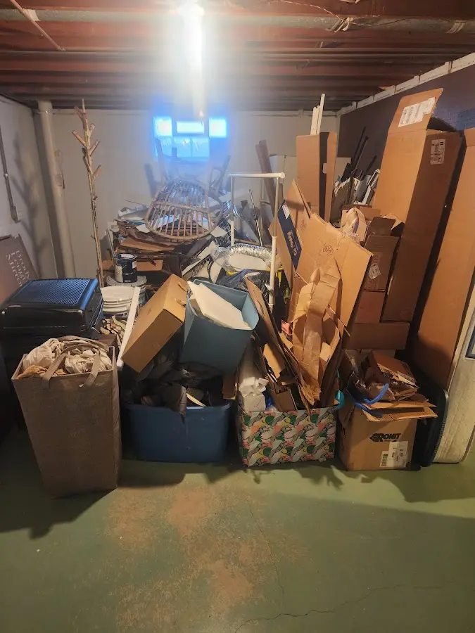 Roll-off dumpster container at job site for Roll Off Dumpster Rental in Rosendale